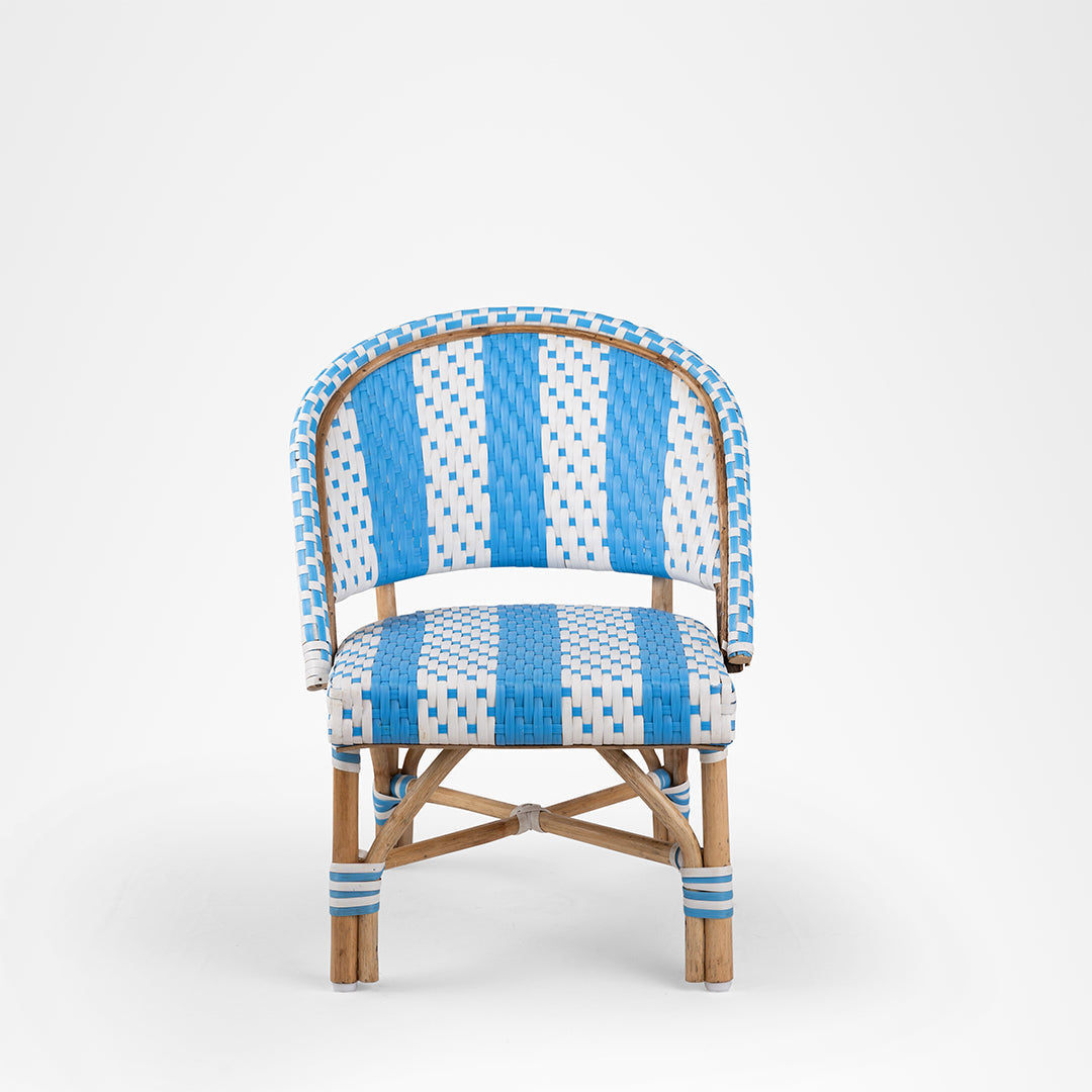 Wee Popsicle Kids Chair set of 2 - Blue / Cane - Outdoor Chairs