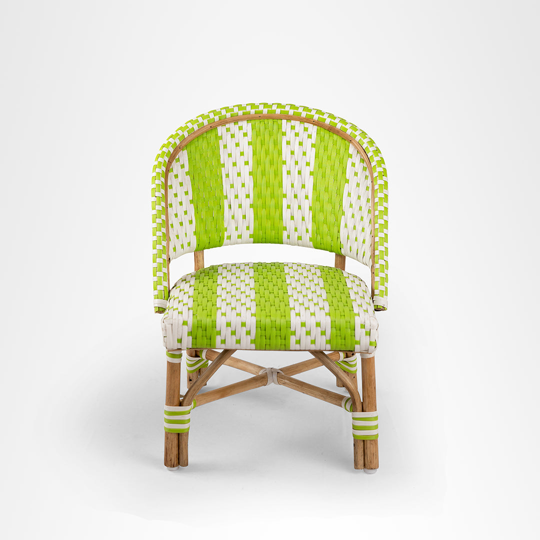 Wee Popsicle Kids Chair set of 2 - Green / Cane - Outdoor Chairs