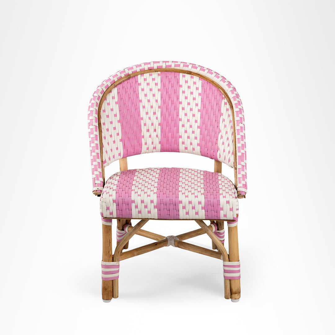 Wee Popsicle Kids Chair set of 2 - Pink / Cane - Outdoor Chairs