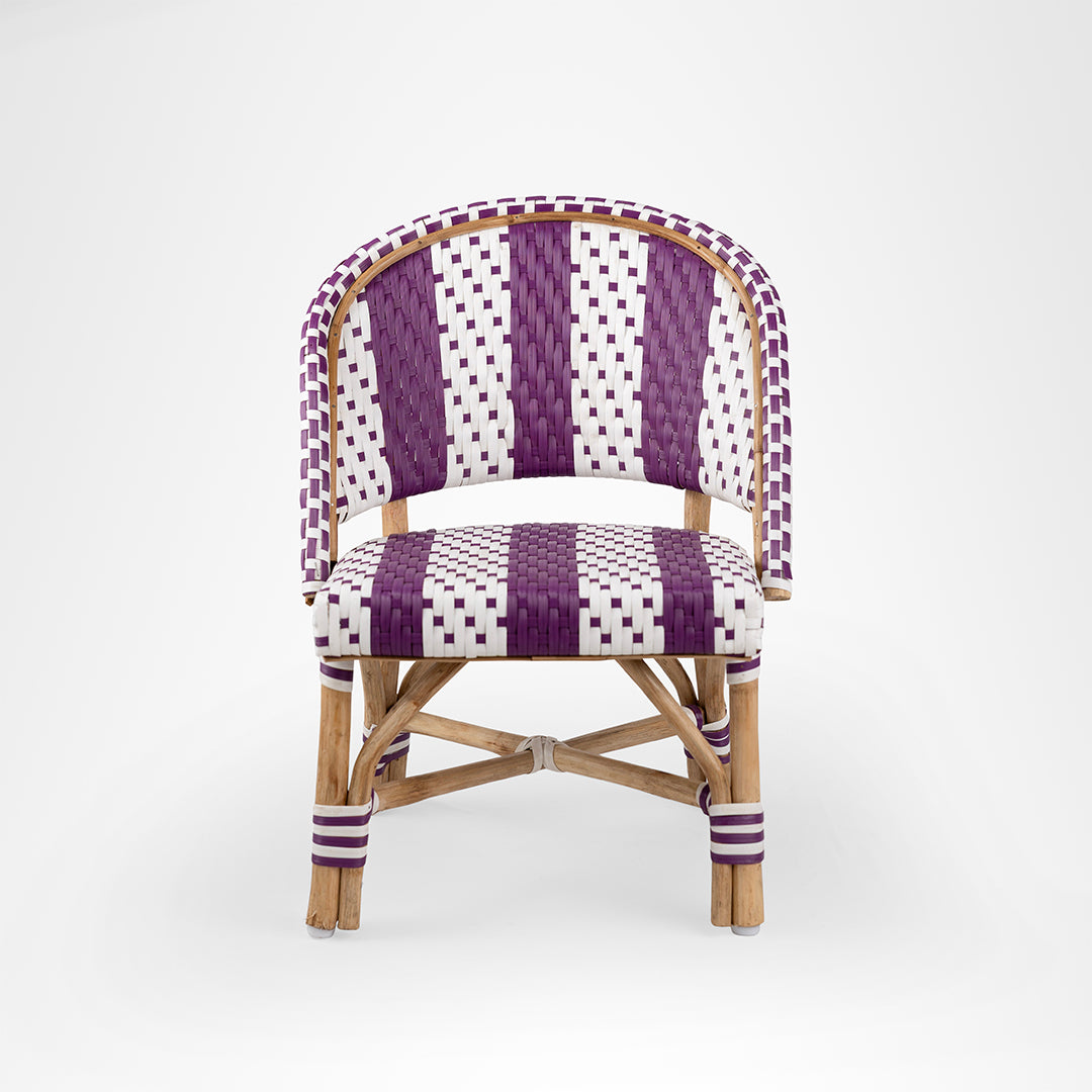 Wee Popsicle Kids Chair set of 2 - Purple / Cane - Outdoor Chairs