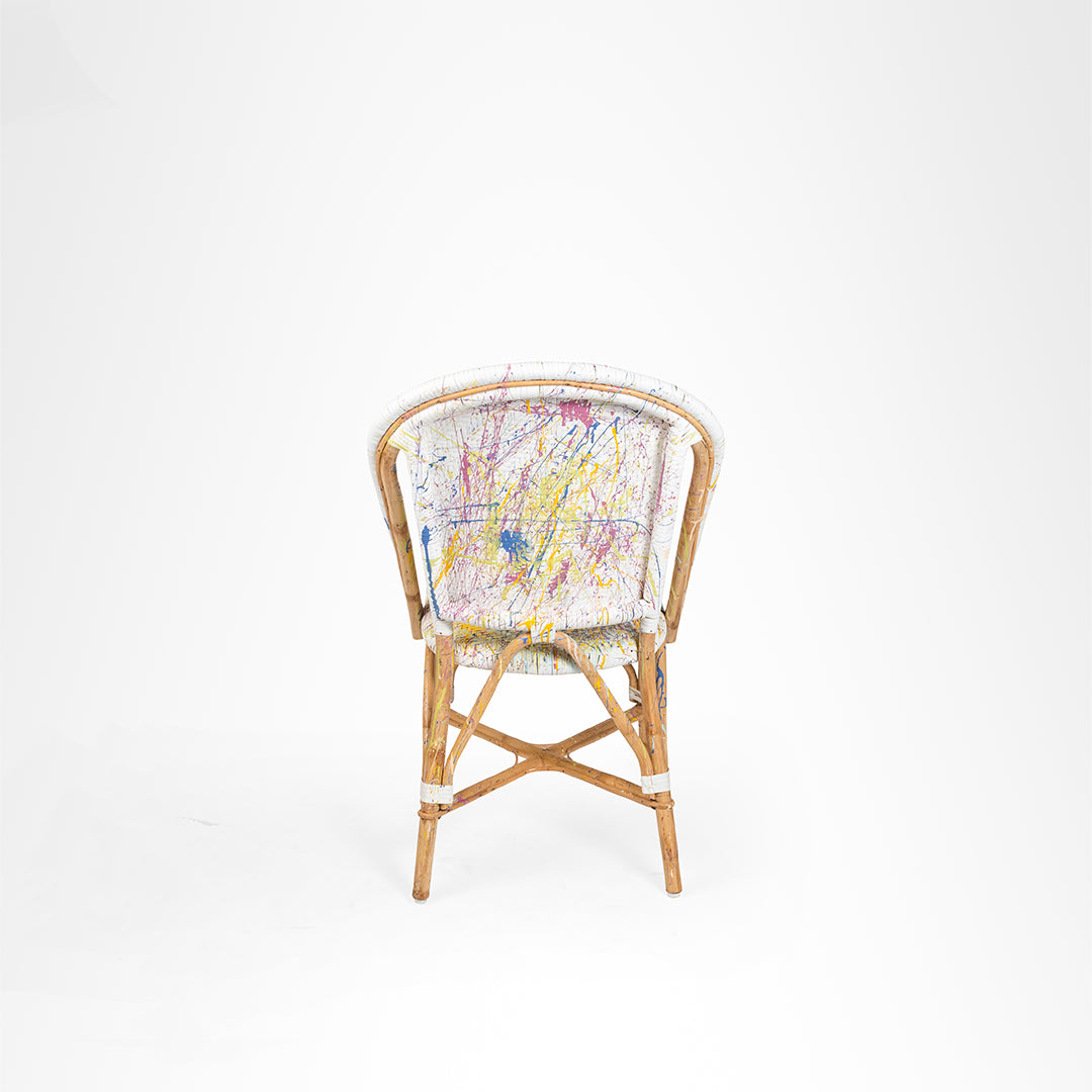 Whimsicle Popsicle - W: 17’’ D: 18’’ H: 38’’ SH: 19’’ / Multi / Cane Frame and PVC Weaving - Outdoor Furniture