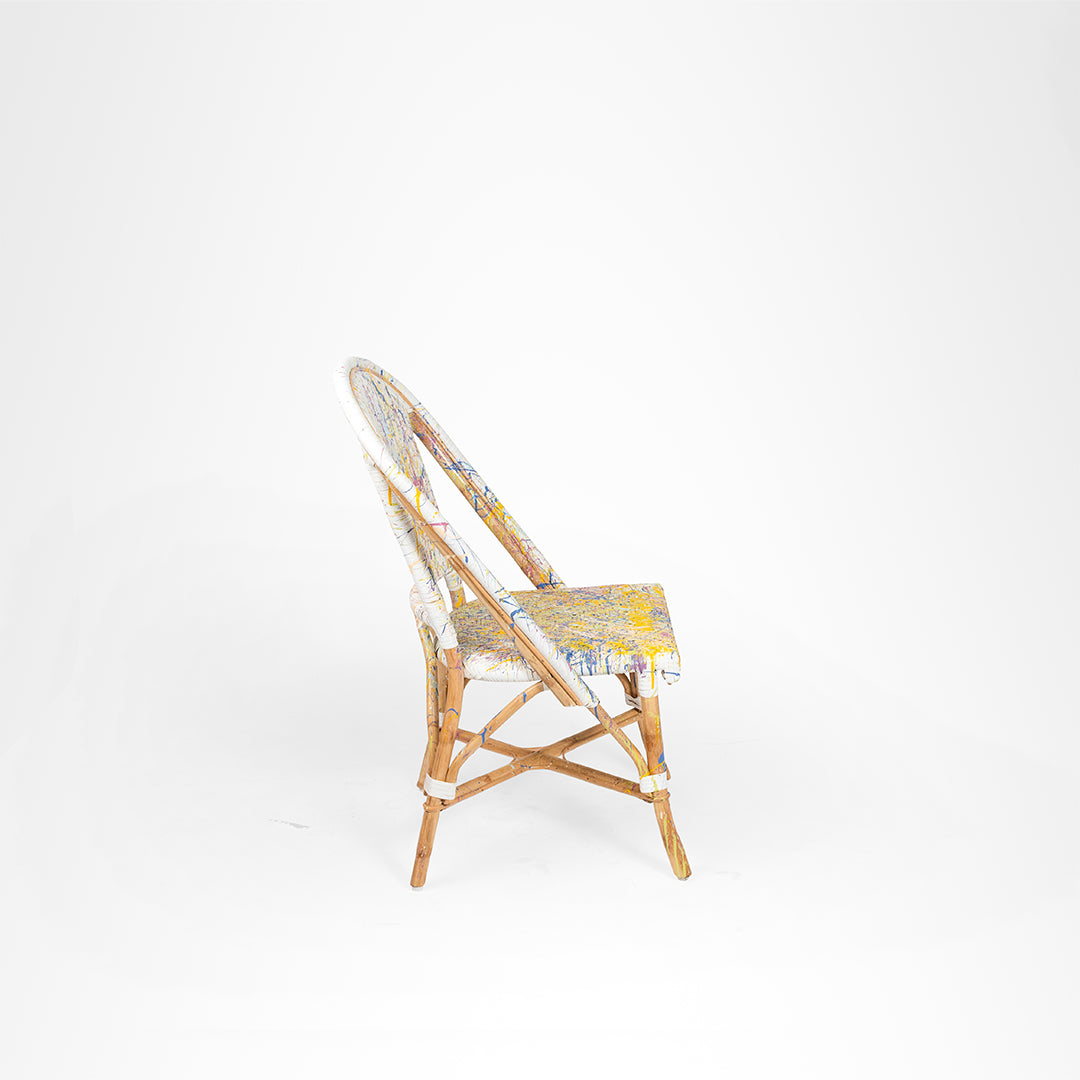 Whimsicle Popsicle - W: 17’’ D: 18’’ H: 38’’ SH: 19’’ / Multi / Cane Frame and PVC Weaving - Outdoor Furniture