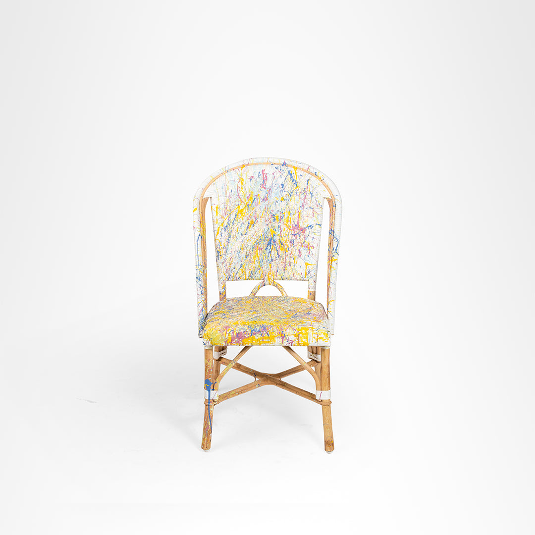 Whimsicle Popsicle - W: 17’’ D: 18’’ H: 38’’ SH: 19’’ / Multi / Cane Frame and PVC Weaving - Outdoor Furniture