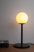White Frosted Glass Shade Contemporary Table Lamp