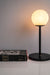 White Frosted Glass Shade Contemporary Table Lamp