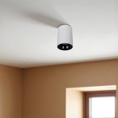 White LED Surface COB Ceiling Light - White / Height: 5.5’’ - Lighting