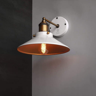 White Scandinavian Cone Wall lamp