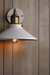 wooden wall sconce white