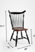Windsor Chair 9 - W: 19’’ D: 19’’ H: 38.5’’ / Black and Brown / American Hard Wood - Indoor Furniture