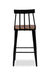 Windsor Metal Bar Chair - Natural / Wood and MS / L:44 x D:45 x H:103 x Seating Height: 71 In cms - Indoor Furniture