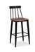 Windsor Metal Bar Chair - Natural / Wood and MS / L:44 x D:45 x H:103 x Seating Height: 71 In cms - Indoor Furniture