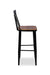 Windsor Metal Bar Chair - Natural / Wood and MS / L:44 x D:45 x H:103 x Seating Height: 71 In cms - Indoor Furniture