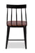 Windsor Metal Dining Chair I Set of 2 - Walnut / Wood and MS / L:42 x D:42 x H:85 in cm - Indoor Furniture