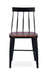 Windsor Metal Dining Chair I Set of 2 - Walnut / Wood and MS / L:42 x D:42 x H:85 in cm - Indoor Furniture