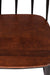 Windsor Metal Dining Chair I Set of 2 - Walnut / Wood and MS / L:42 x D:42 x H:85 in cm - Indoor Furniture