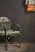 Wokha Bamboo Chair - Sage Green / Bamboo, Fabric: Cotton / L: 21’’ W: 21’’ H: 37’’; Seat Height: 18’’ - Furniture