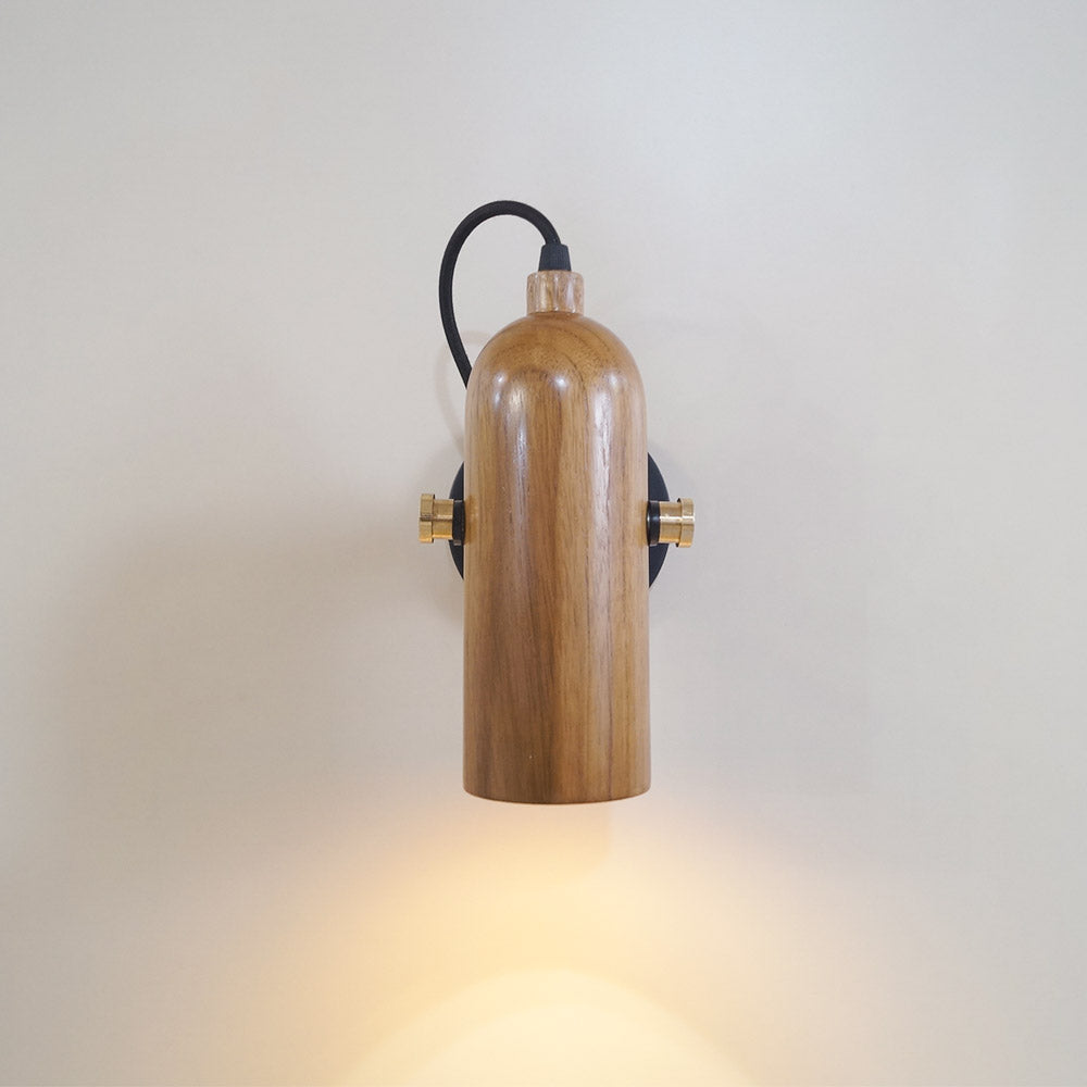 bedside reading lamp minimal wood design