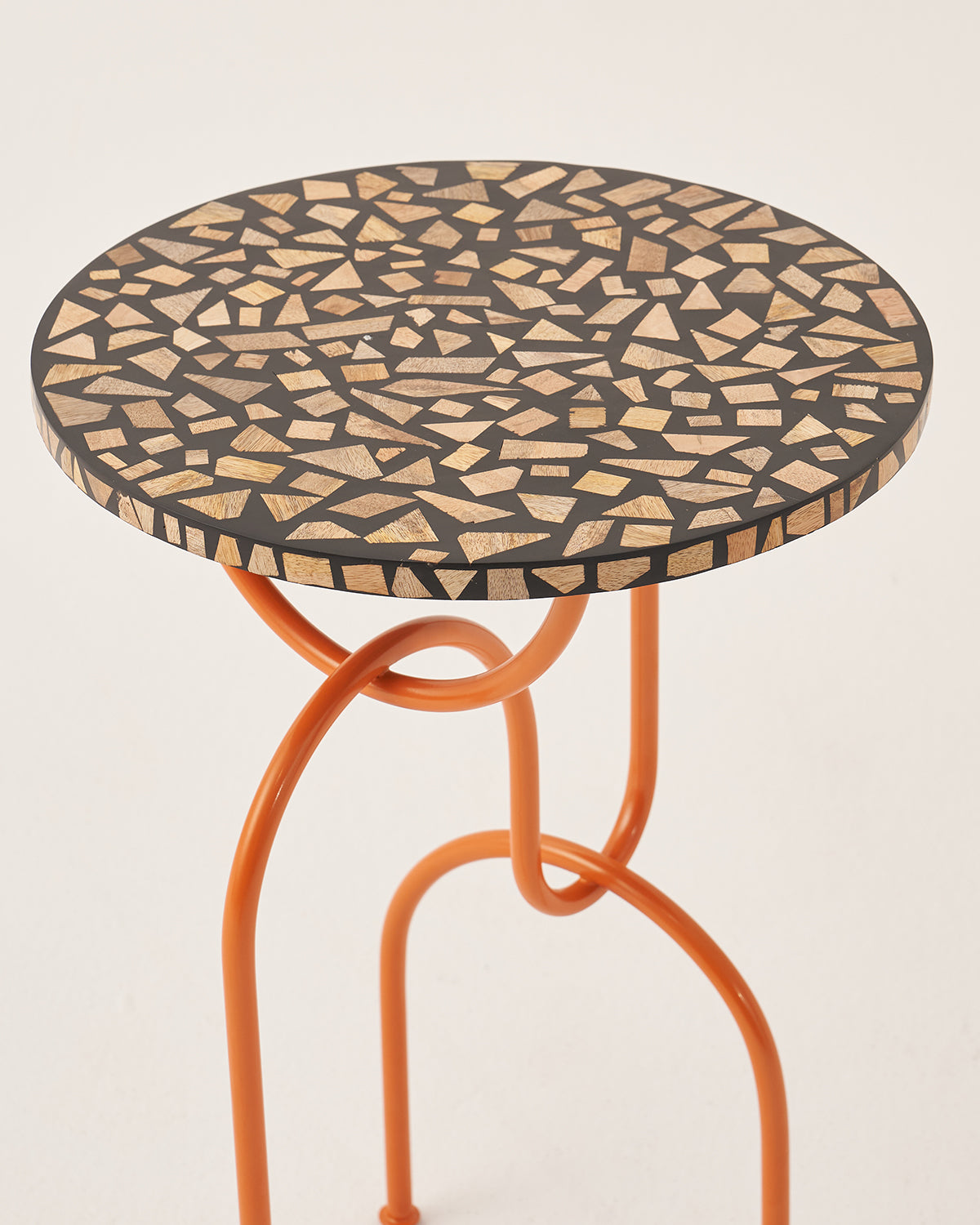 Woodpecker - Orange / Resin & Metal / 43L X 43W X 55H In Cms - Furniture