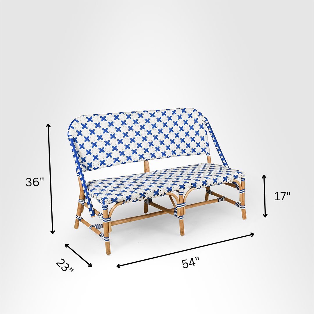 X Popsicle Cane Bench - Outdoor Furniture