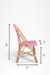 Y Popsicle Cane Chair - W: 17’’ D: 18’’ H: 38’’ SH: 19’’ / Pink and White / Cane Frame and PVC Weaving - Outdoor