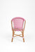 Y Popsicle Cane Chair - W: 17’’ D: 18’’ H: 38’’ SH: 19’’ / Pink and White / Cane Frame and PVC Weaving - Outdoor