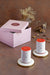 Yang Candles Plates + Aroma Candles _ Gift Box - White and Brass Gold / Stainless Steel, Marble and wax - Decor