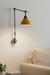 Yellow & Grey Swing-Arm Wall Mounted Light - Black / Height - 24’’ - Lighting