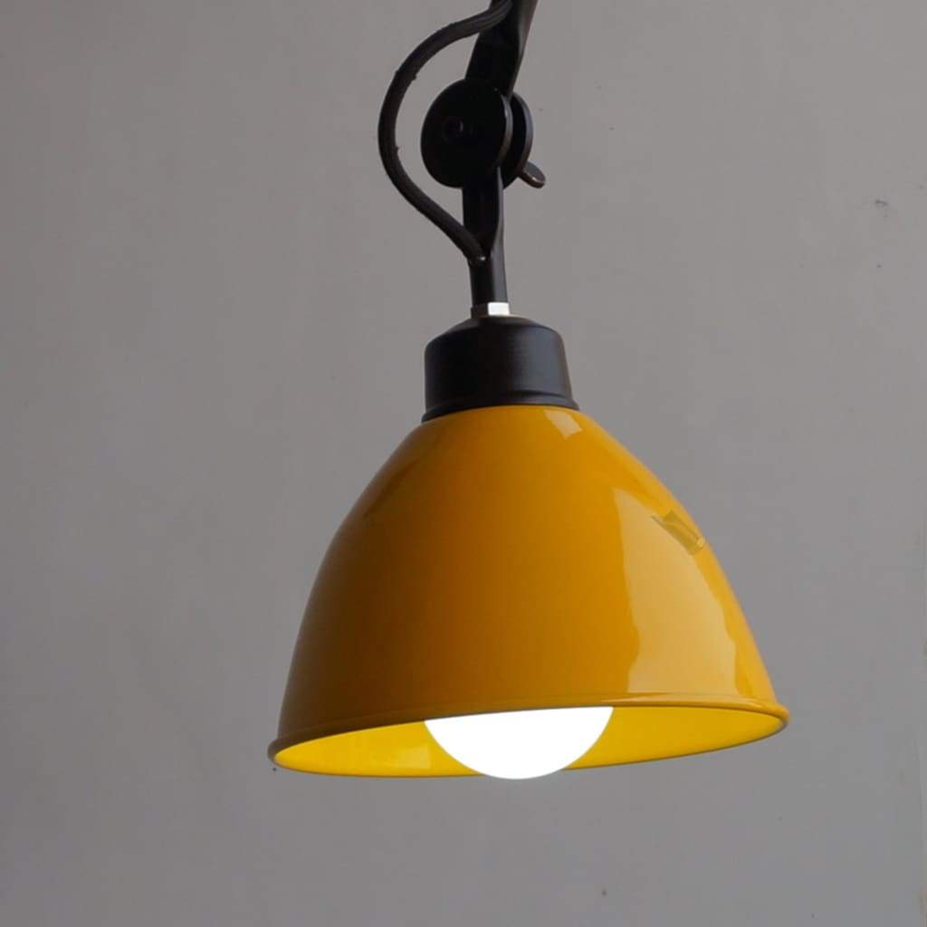 Yellow Wall Sconce De Stijl Inspired Swing-Arm Wall Mounted Light v3.0