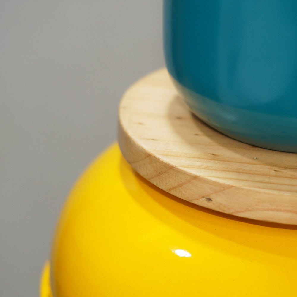 Vibrant Yellow Accent Lamp