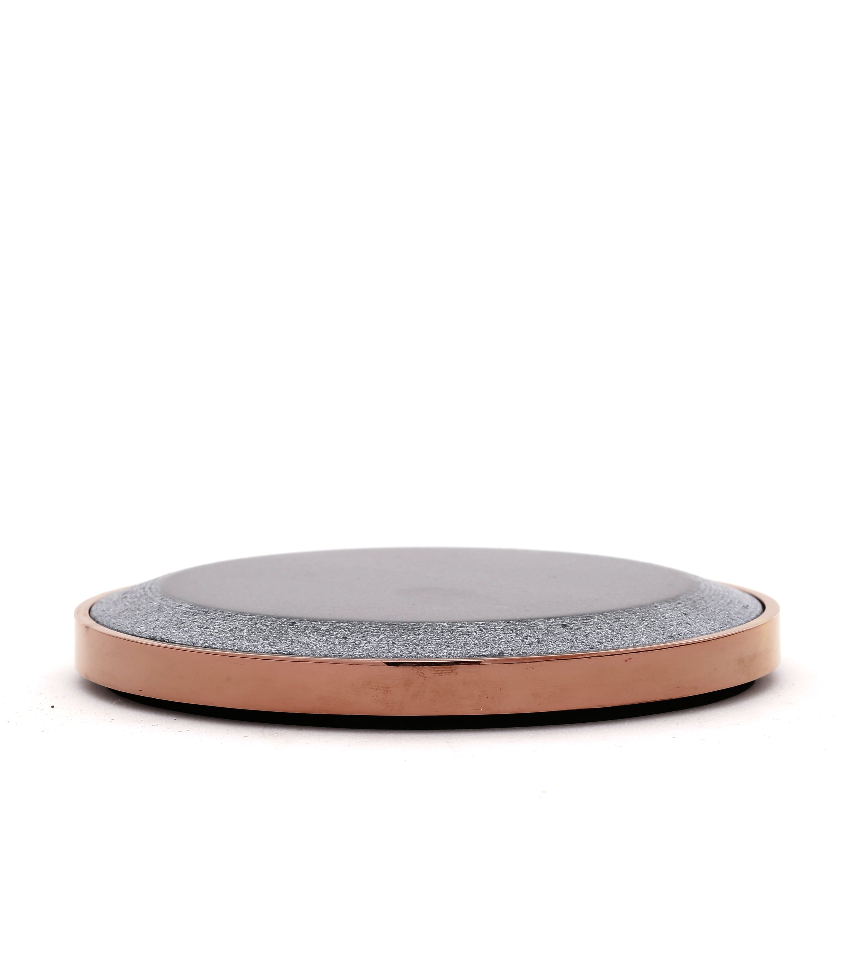 Yin Candles Plates + Aroma Candles _ Gift Box - black and rose gold / Stainless Steel, Marble and wax - Decor