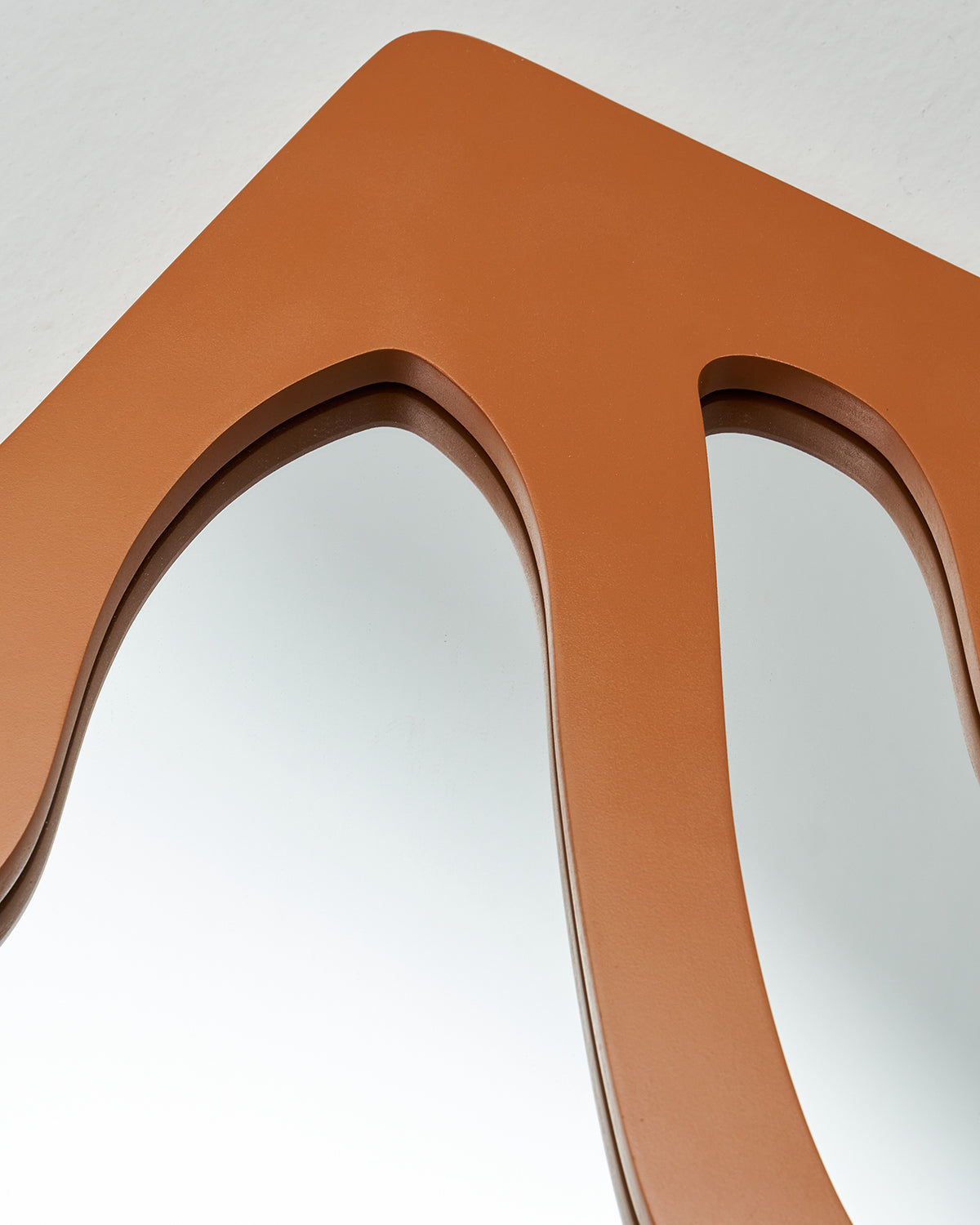 Yumi Mirror - Orange / MDF / 56L X 66W X 3H In Cms - Décor