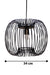 Zura Bubble Pressed Black Hanging Lamp by homeblitz.in