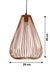 Zura Eye Drop Hanging Lamp by homeblitz.in