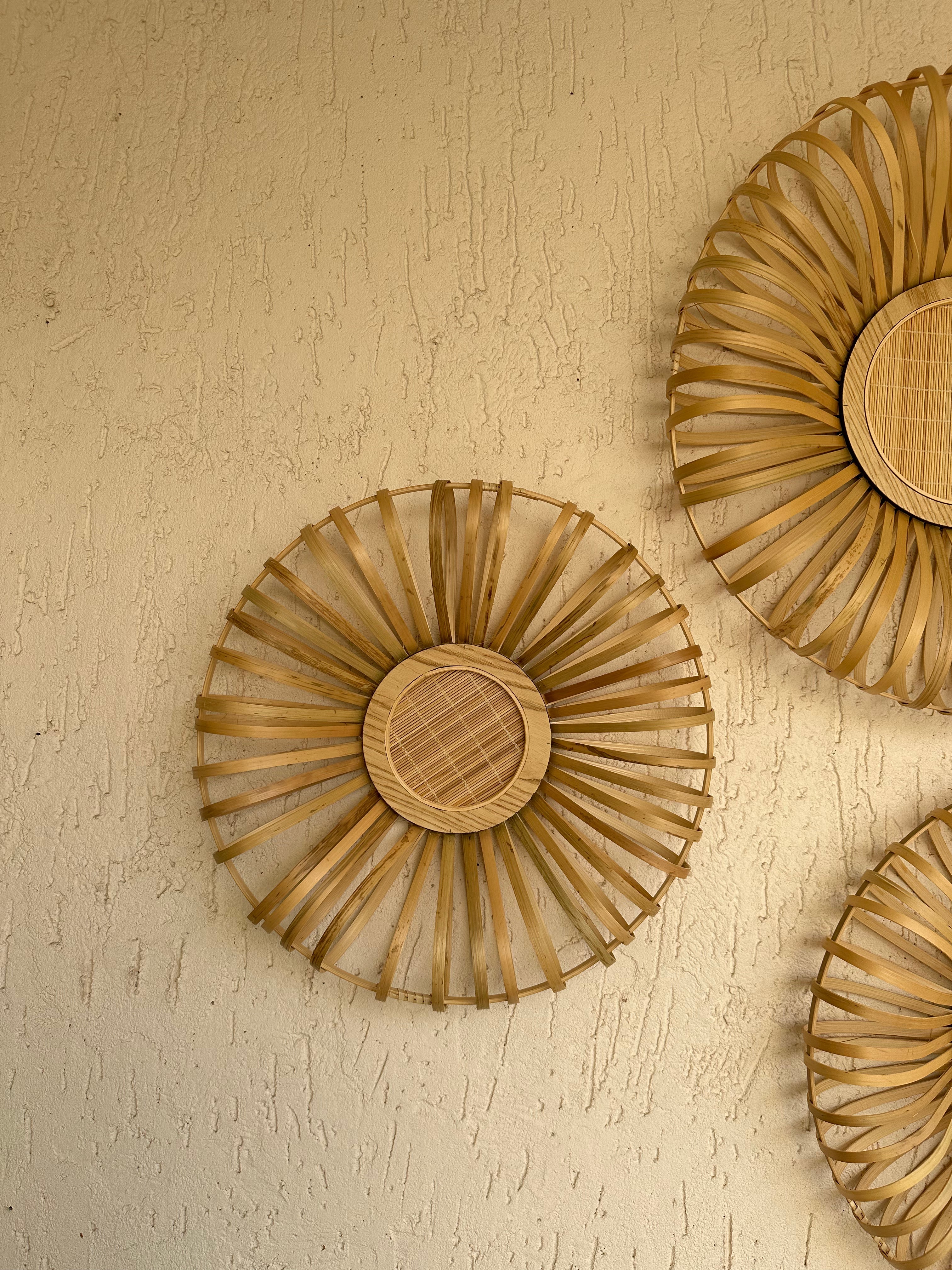 Bamboo Wheel Wall Decor