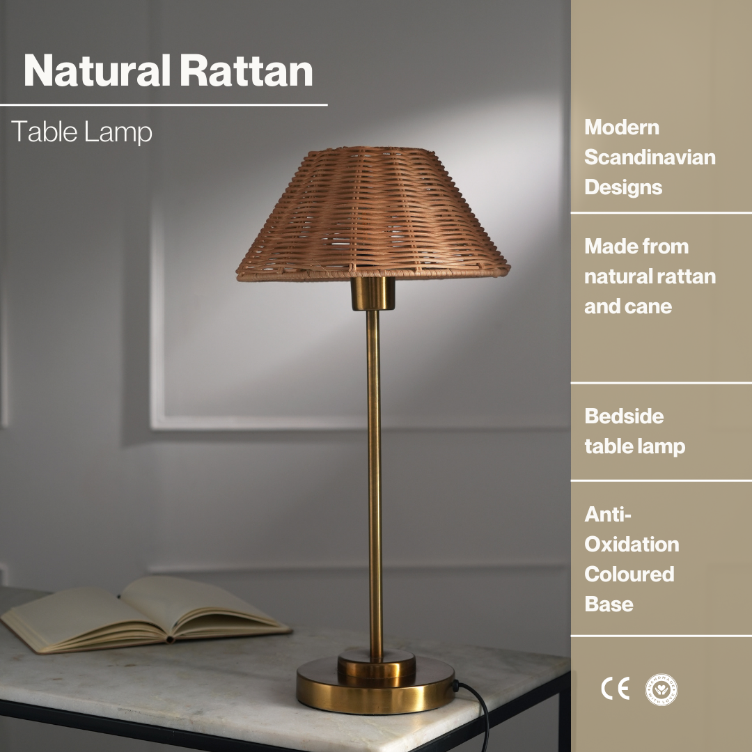 Natural Cane Lamp