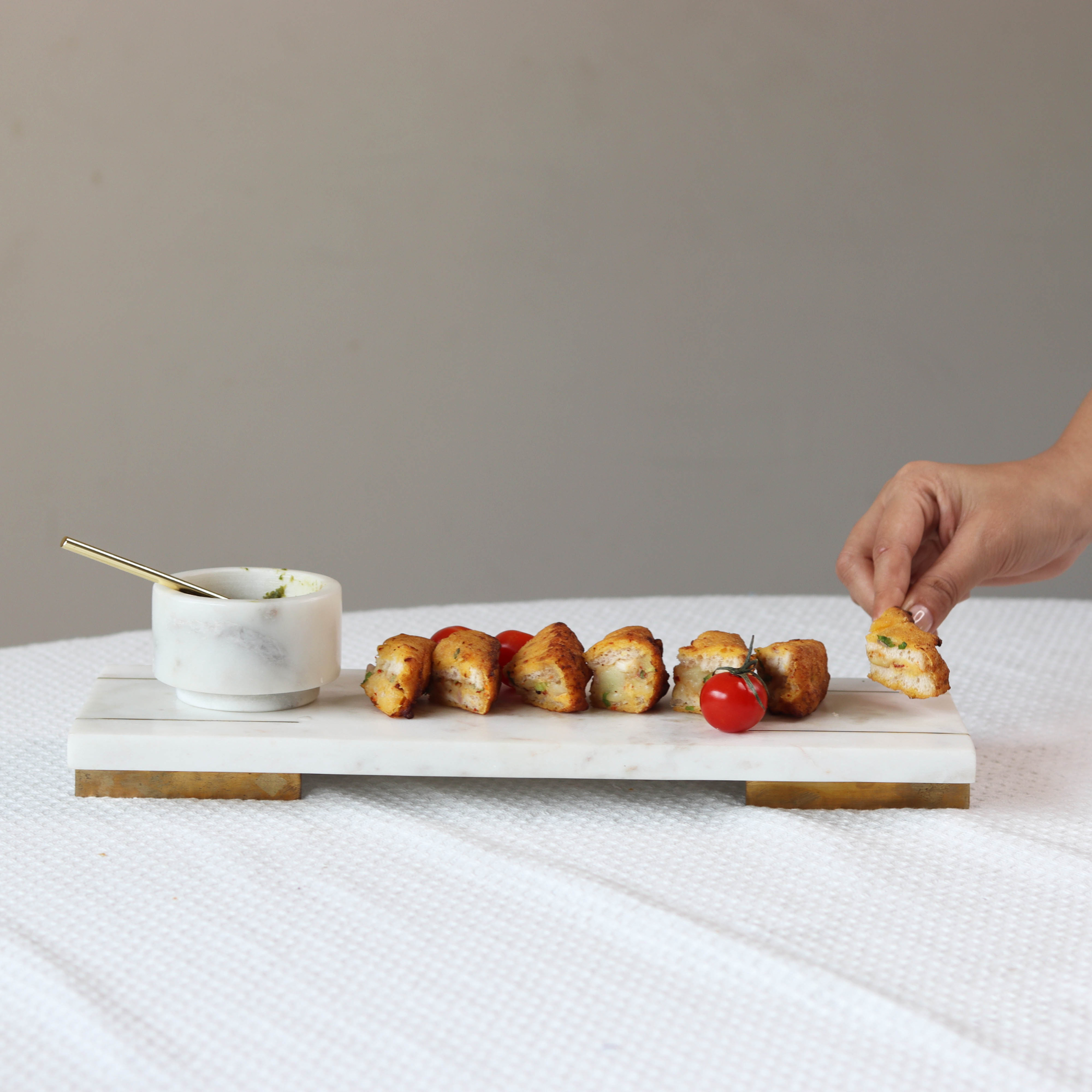 Marble Tray With Base