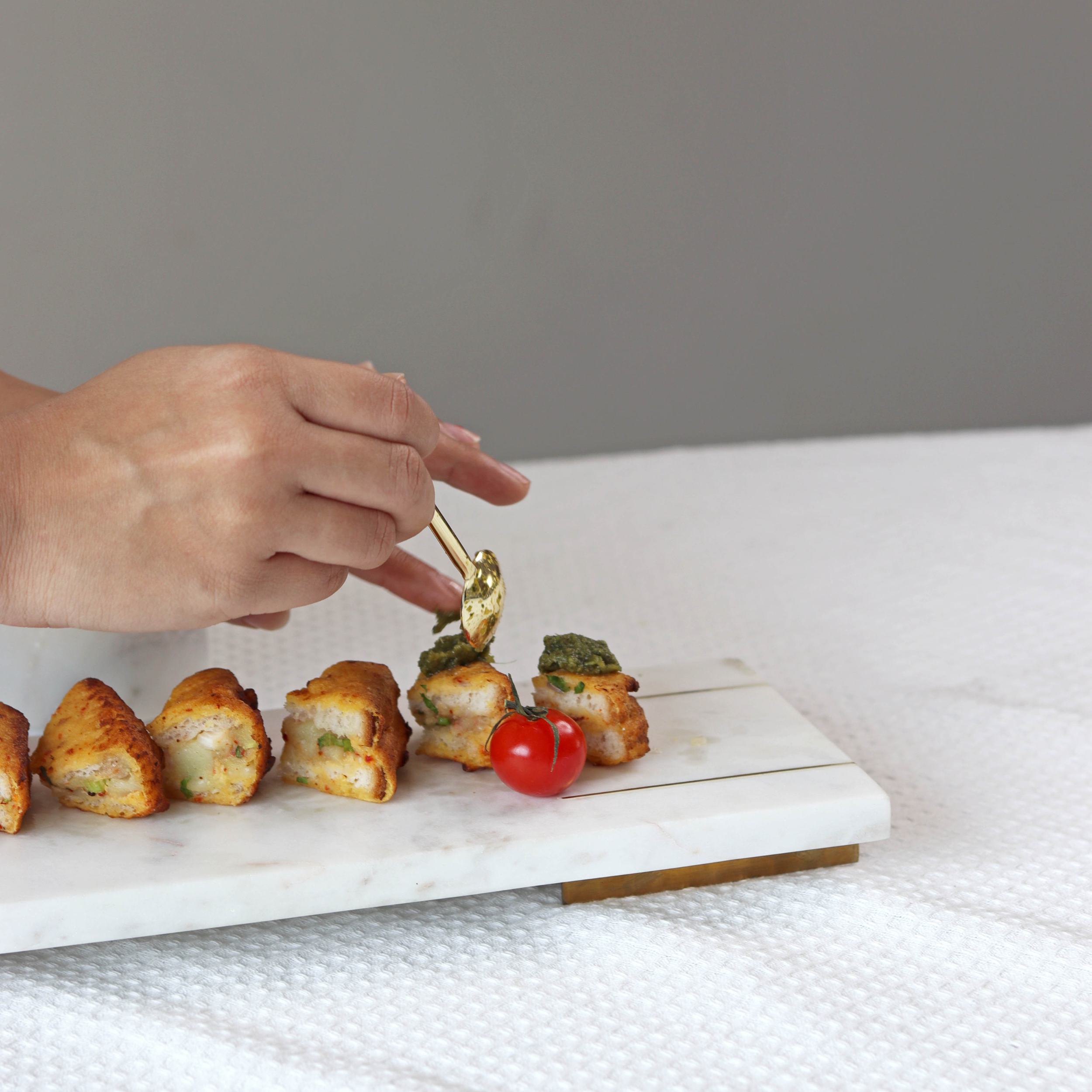 Marble Tray With Base