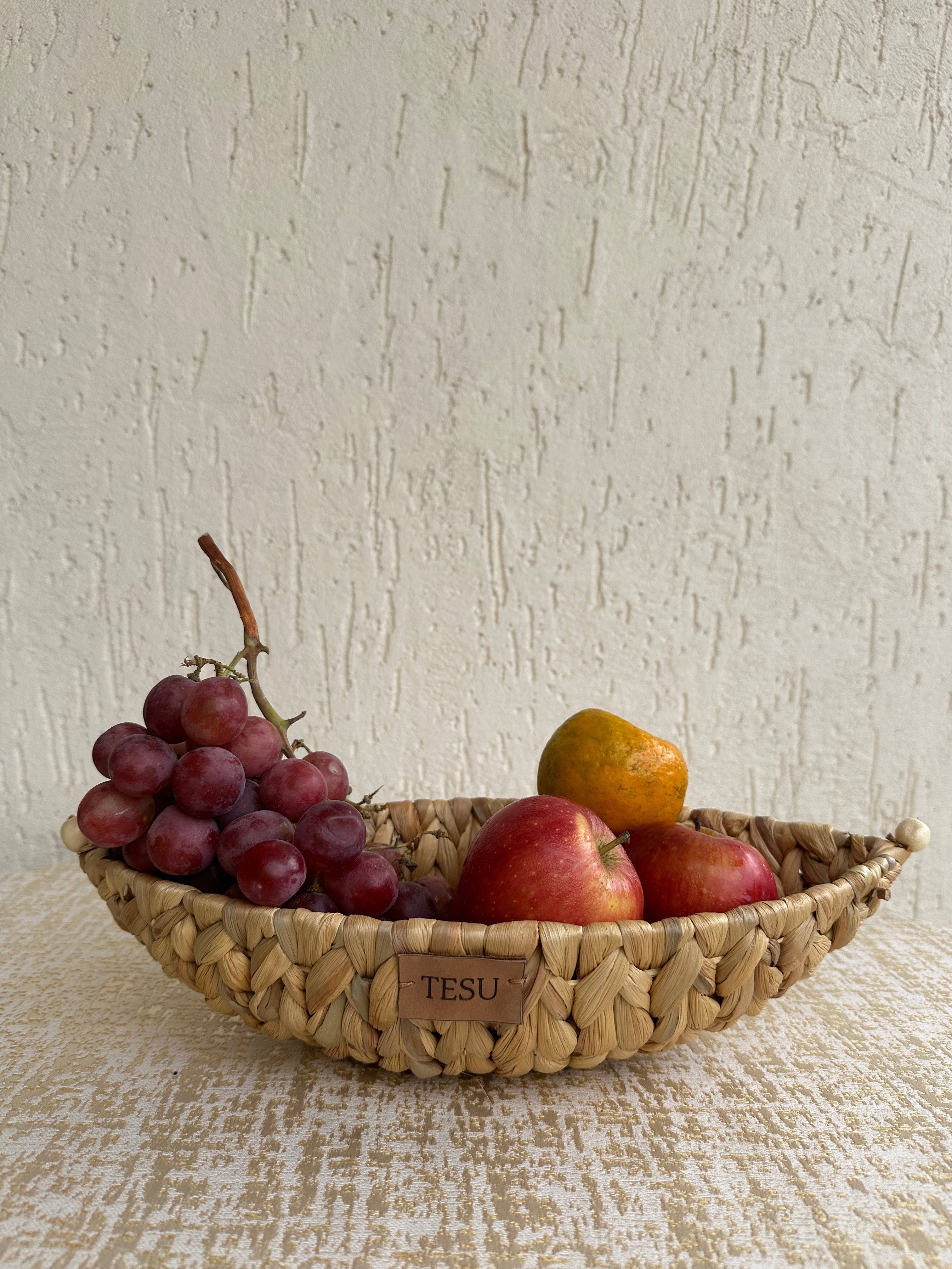 Water Hyacinth Boat Shaped Basket