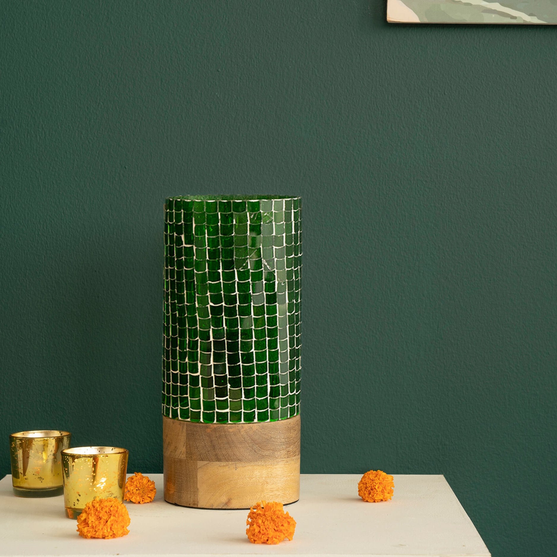 Freedom Tall Green Table Lamp