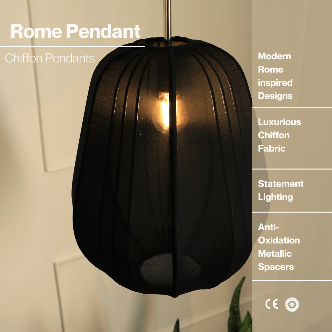 Luxe Collection Rome Lamp (Black)