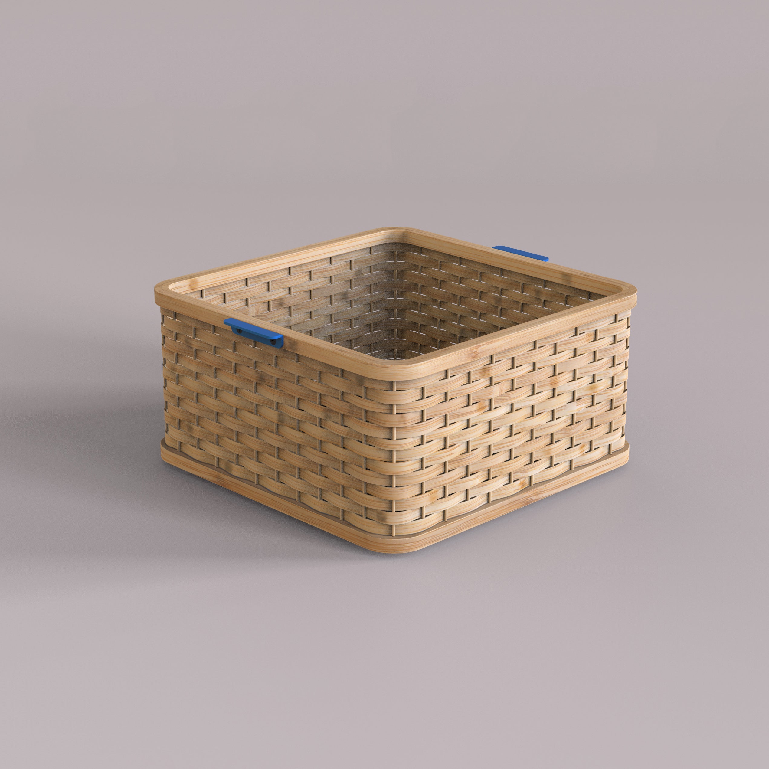 Bamboo Squircle Storage Baskets