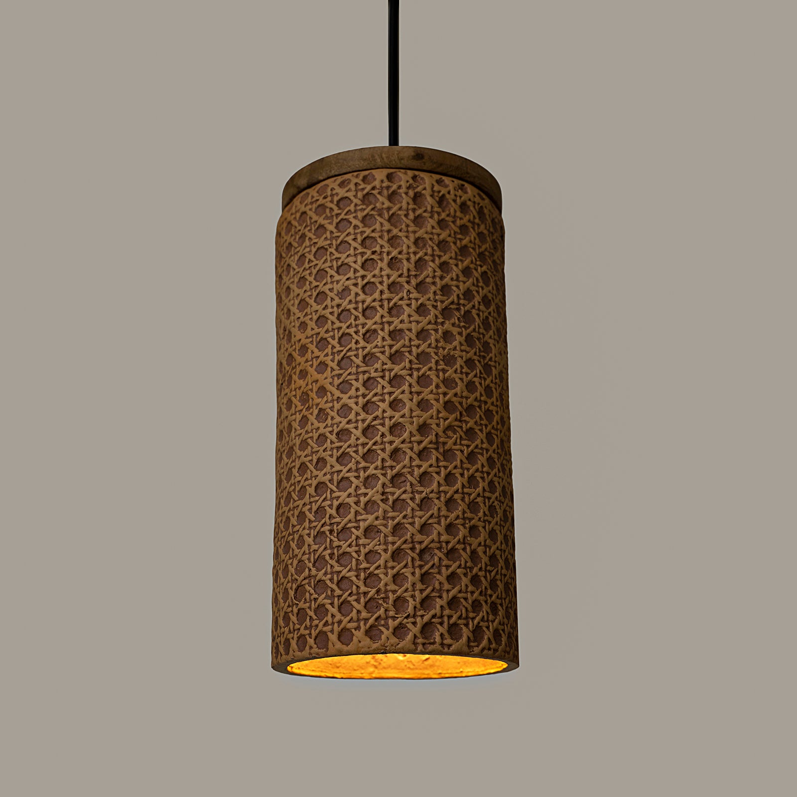 Emporia Tall Cylindrical Hanging Lamp