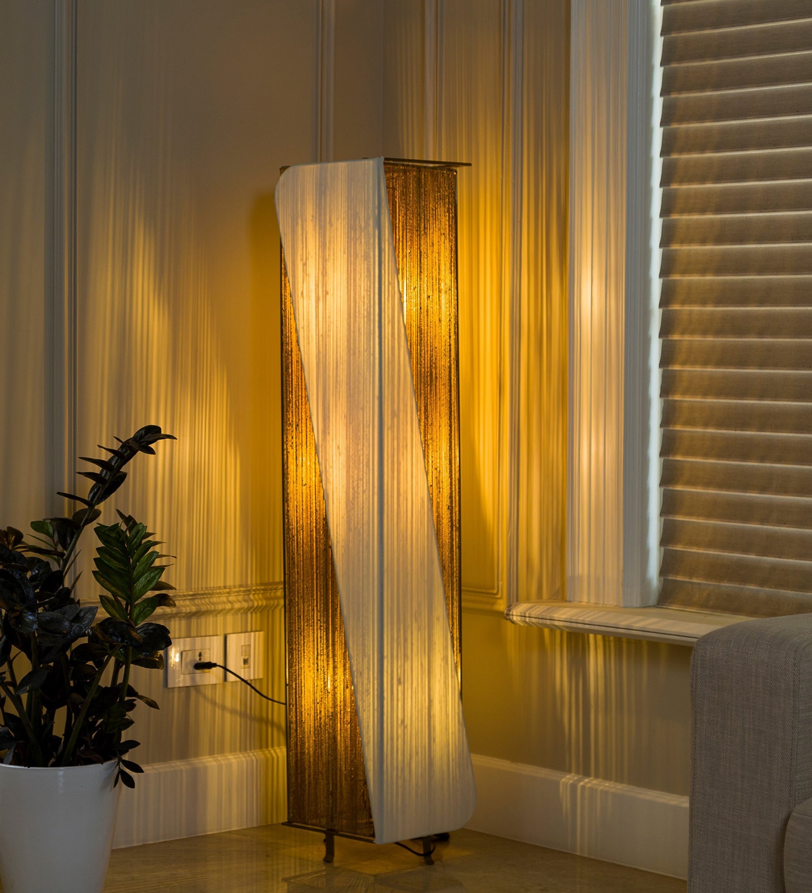 Reed Floor Lamp