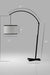 Clf109 Fifth Avenue Curved-Arm Black Floor Lamp