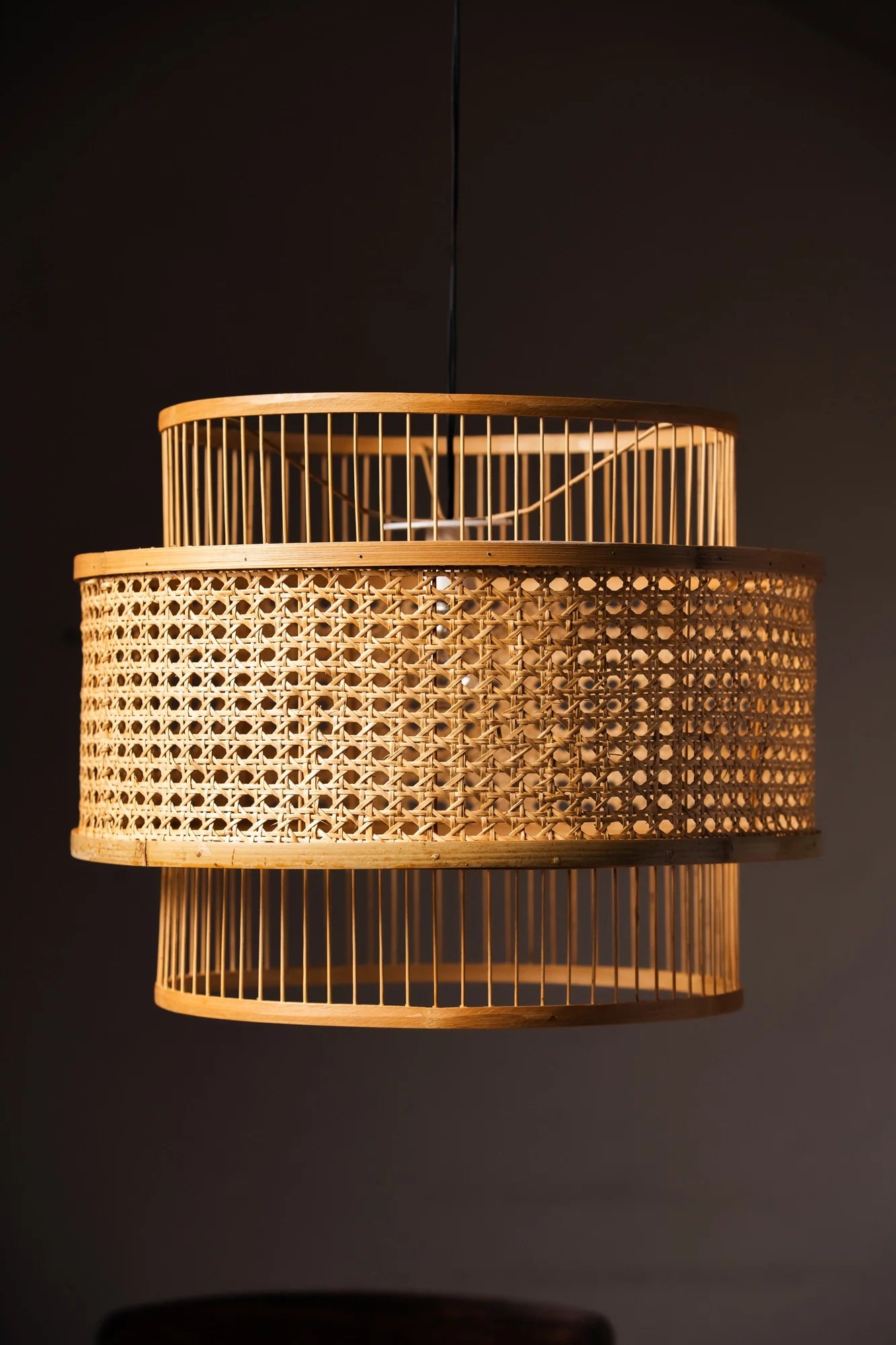 Bamboo Pendant Hanging Lampshade