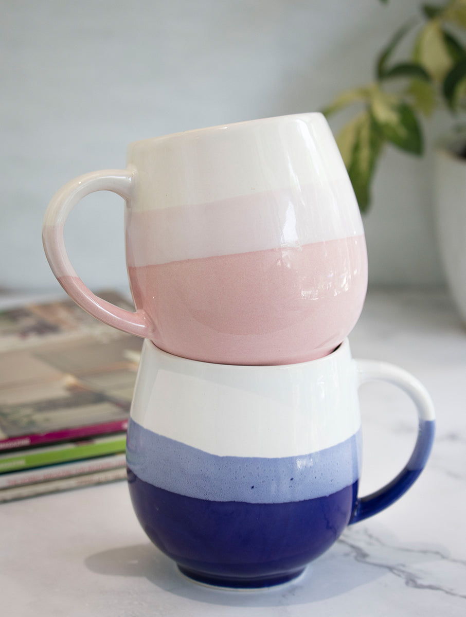 Blue & Pink Ombré Mug (Set of 2)