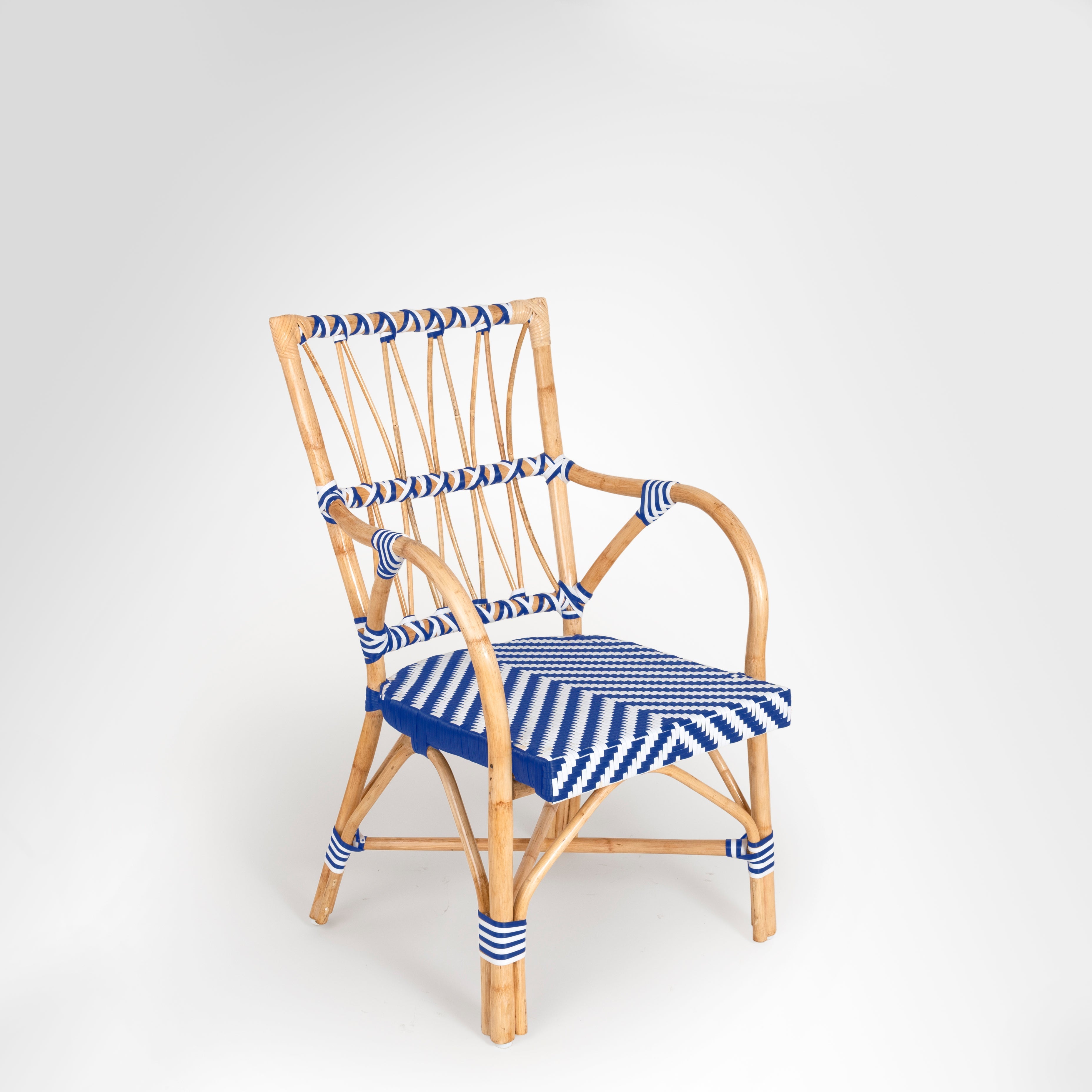 C Popsicle Cane Chair With Arms