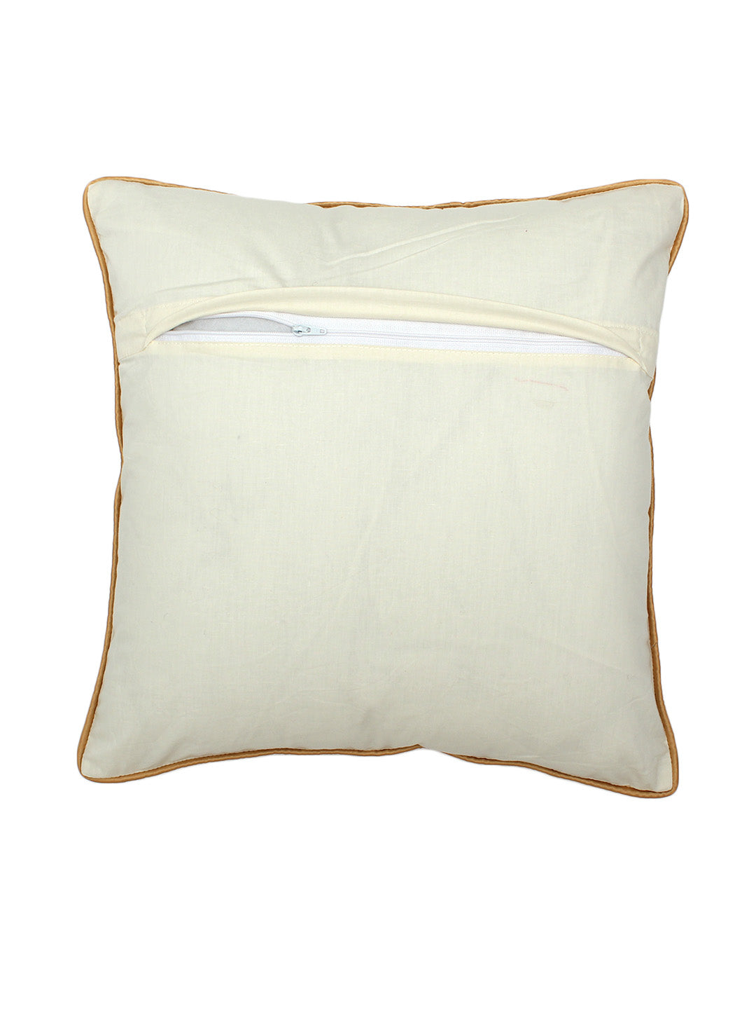 Chaupad Cushion Cover (White Gold)