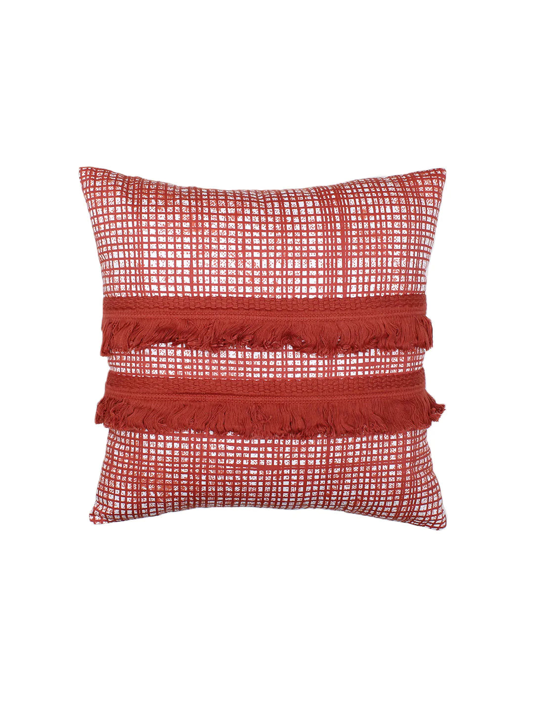 Kattam-Kuta Cushion Cover (Red)