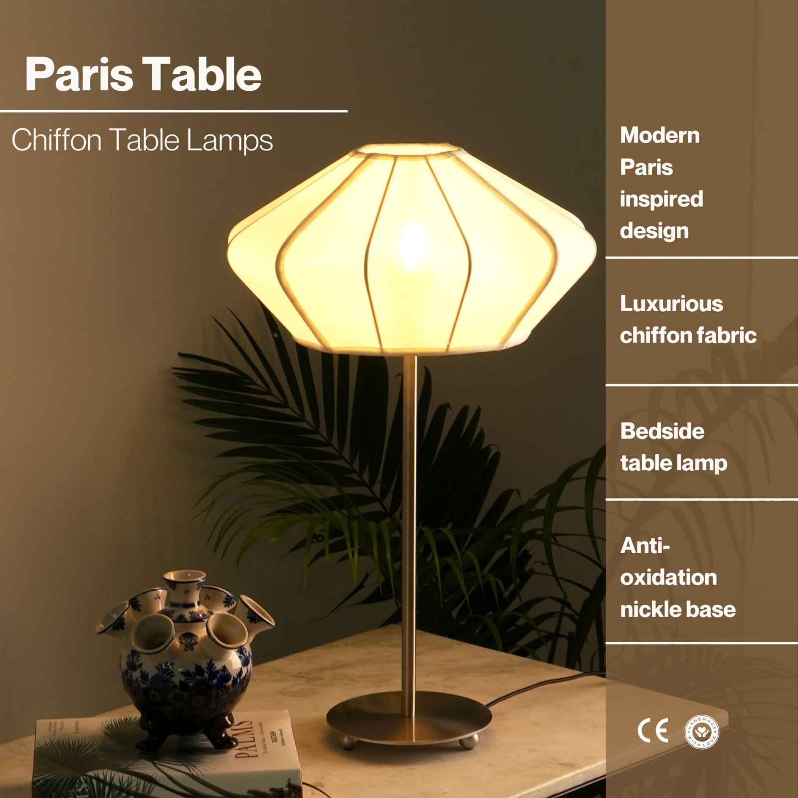 Luxe Collection Paris Table Lamp (Off-White)